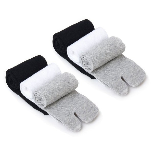 3 par strømper Herre Dame Kimono Flip Flop Sandal Split Toe Tabi Ninja strømper default zdq