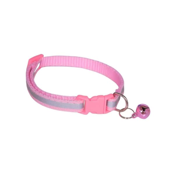 Reflekterende halsbånd - Justerbart (19-32 cm)_TF_TF Rosa