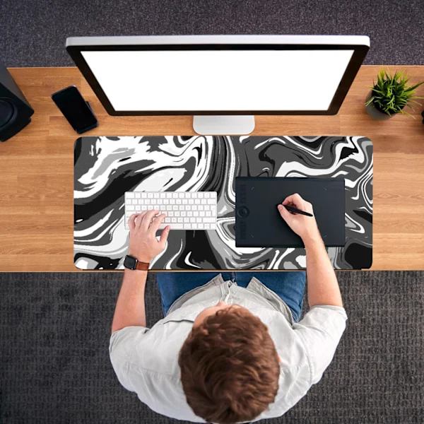 Mouse Pad with Waterproof Surface Black S Black S Svart S