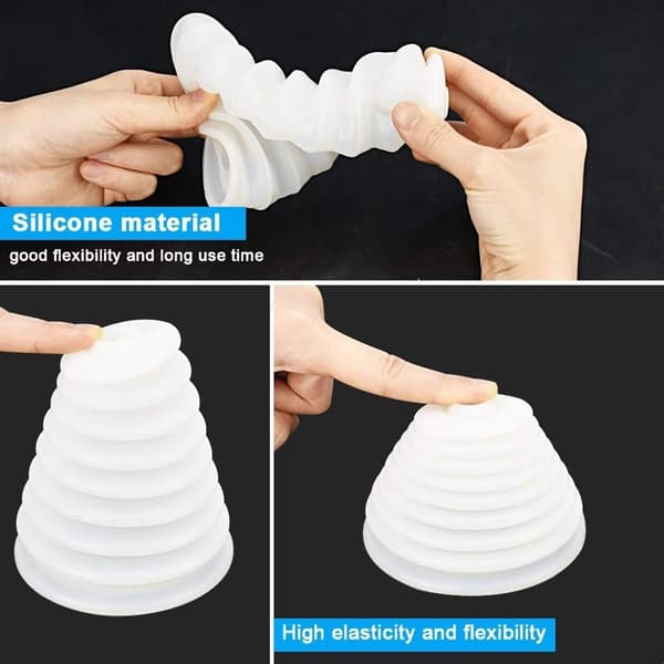 2 - pieces - Drill Dust Trap - Drill Dust Cover - Drill Dust Collector - Drill Dust Separator - retractable - Rubber Dust Cap