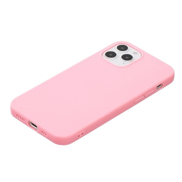 IC iPhone 12 / 12 Pro - Solid Matt TPU Skal - Ljus Rosa zdq