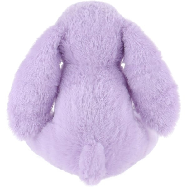 Lammlegetøj Plys lilla kanin bamse med fluffy bløde blomsterører 7,9 tommer