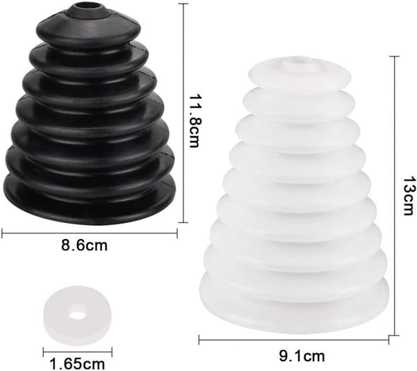 2 - pieces - Drill Dust Trap - Drill Dust Cover - Drill Dust Collector - Drill Dust Separator - retractable - Rubber Dust Cap