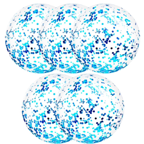 Stora badbollar Bulk Pack - Stor opblåsbar badboll 24 tum Blue CDQ