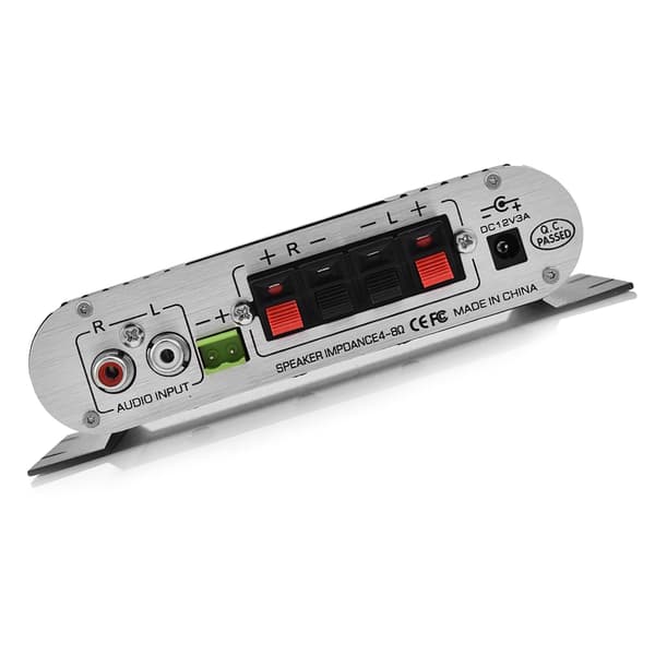 Mini HiFi 2.1 Stereo Bas Auto Bil Hjemme Lydforstærker Digital Forstærker Sort