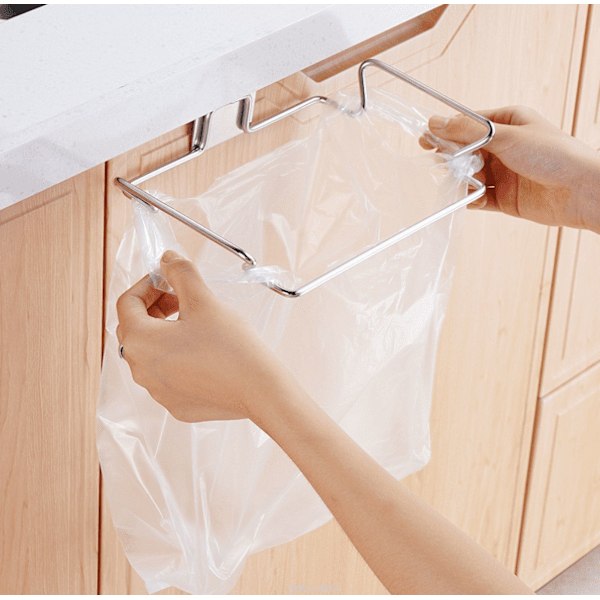 Stainless Steel Hanging Garbage Bag Rack