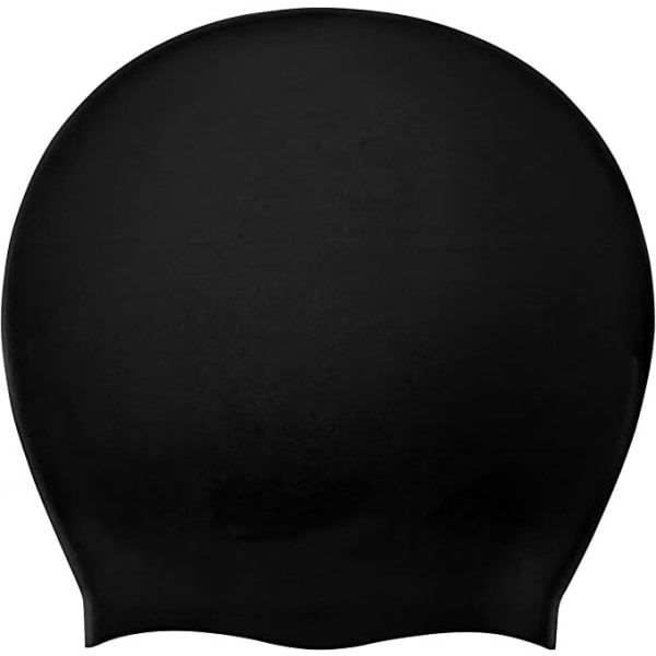 Cap för långt hår - Badmössor for women and män - Premium vanntät silikon ekstra breda poolkepsar - Dreadlocks