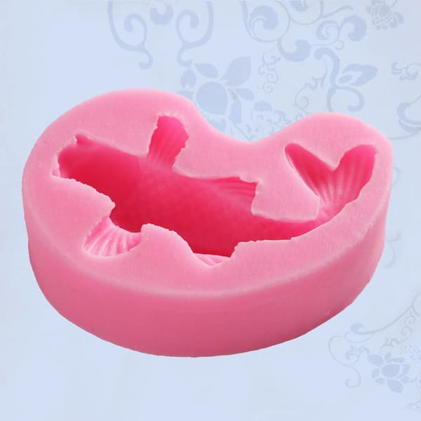 Koi-formet silikonform for baking av fondant, cupcakes og desserter_tfrf