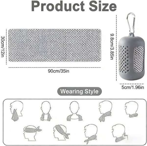 3-pack snabbtorkande sporthanddukar, mikrofiber, silikonfodral, för träning och utomhusbruk, 30 x 90 cm, grön, grå, mörkgrå