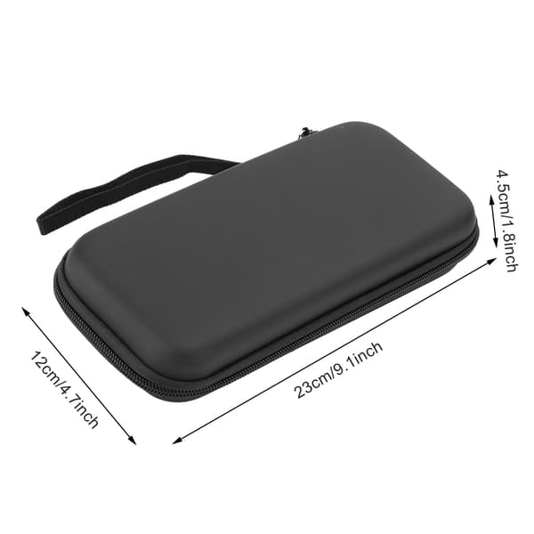 Bærbar Opbevaringstaske Mini Bær EVA Beskyttende Etui til Nintendo Switch Lite Spillekonsol Sort