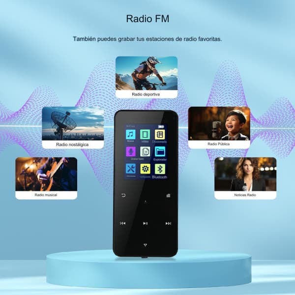 128 GB Bluetooth MP3-spelare med HiFi och Bluetooth