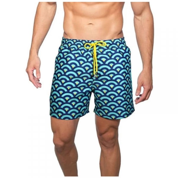 Badeshorts til mænd - Boardshorts - Hurtigtørrende strandshorts - DK6002 zdq