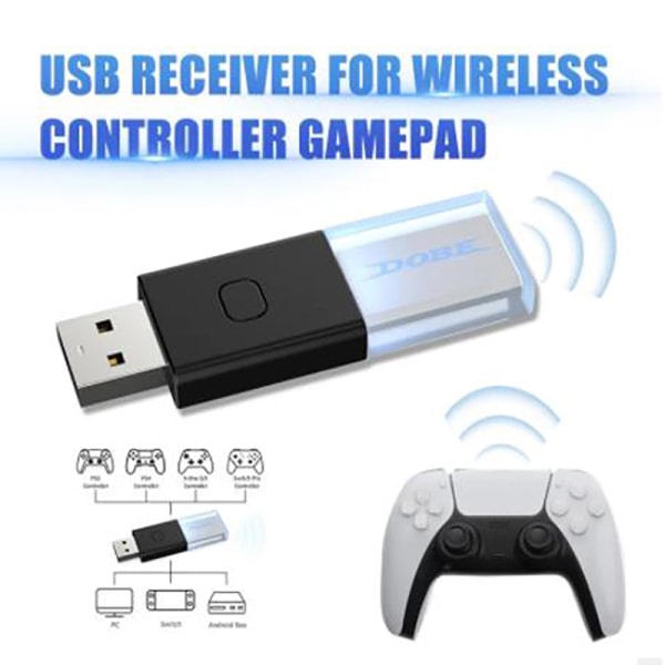 CDQ USB-mottaker for Switch Xbox Bluetooth 5.0 trådløs håndkontroll