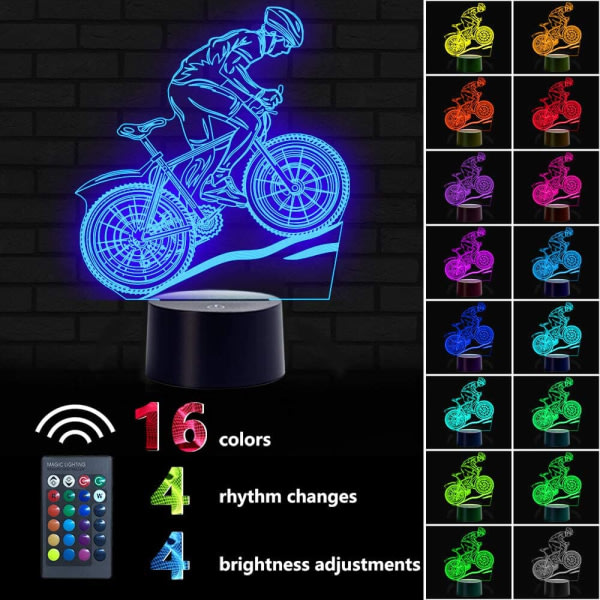 3D Nattlampa, Mountainbike 3D Nattlampa 16 Color Changi