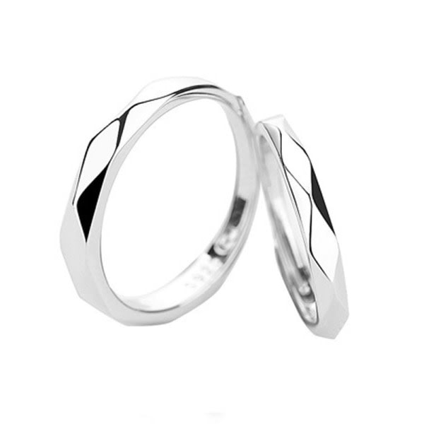 Sterling sølv Justerbar fingerring S925 skinnende ring