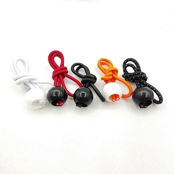 10 kpl Bungee-naruköysi Pallo Peite Kangas Peite Lippu Puu Sidokset Johto Päädyt Joustava Köysi Nauha Kiinteä Vene Puu Leirintä Teltta Tarvikkeet 20pcs black 15cm