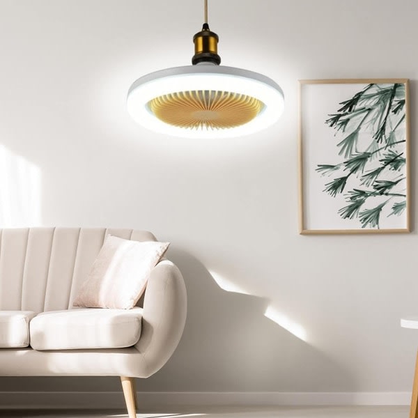 CDQ Takfläkt med integrerat ljus 30W LED-ljus 3-bladsfläkt