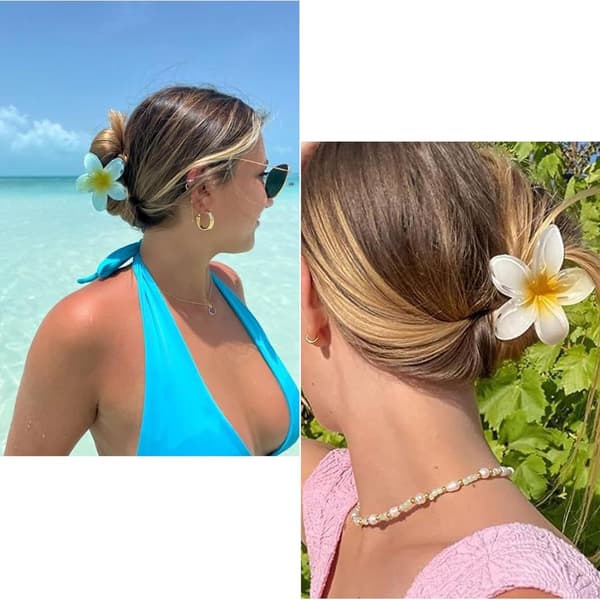Hårklemmer - For middels tykt hår - Damer og jenter - Tilbehør - Blomsterhårklemmer