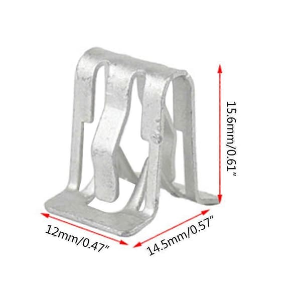Universal Bilfäste Fästelement Instrumentbräda Trim Panel Snabb Järnklämma Spänne 100st_tfrf