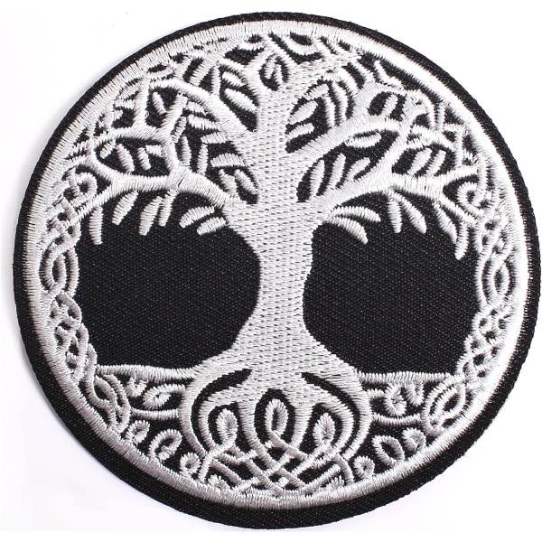 CDQ 2-pakning The Tree of Life Patch Broderet applikationsmærke Stryg på/sy på lapper gør det selv