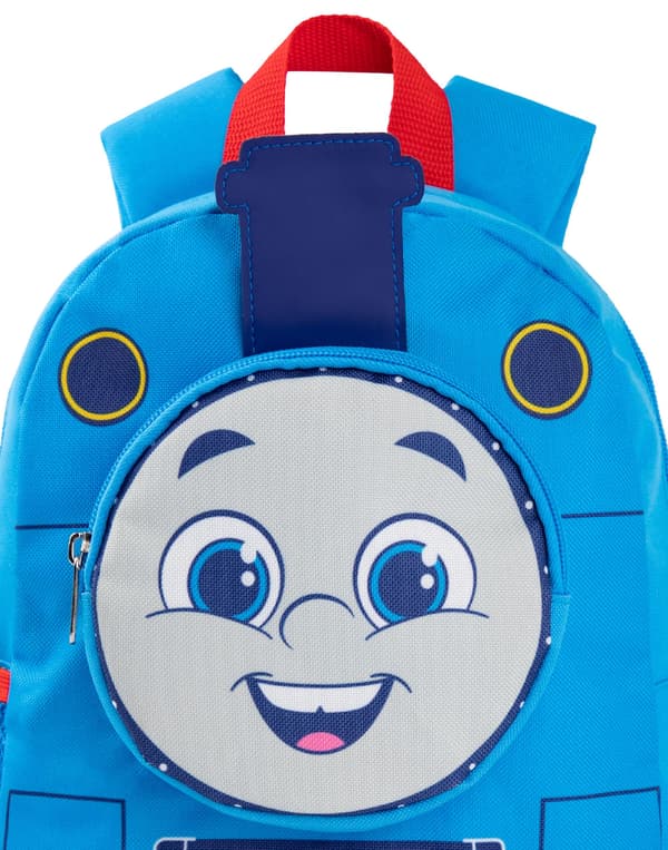 Thomas och vänner Unisex Barn Ryggsäck Blå 3D Ansiktsficka -_tfrf