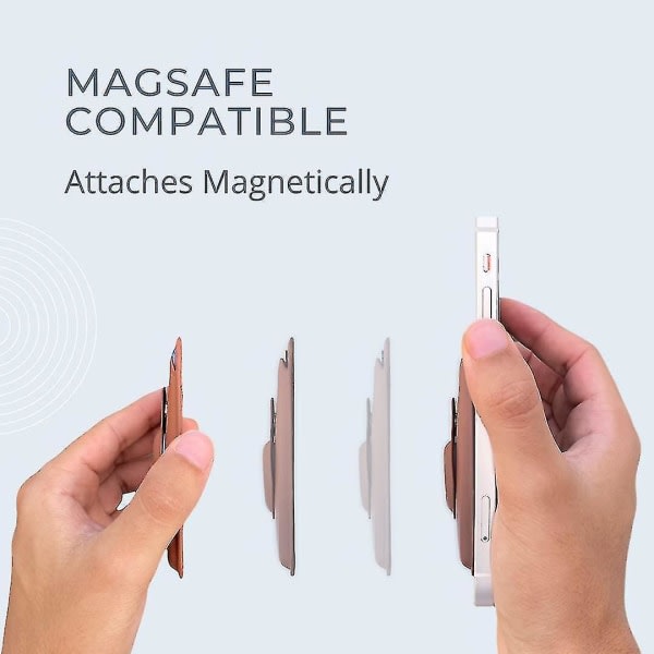 Magsafe kortlånbok kompatibel Iphone 12/13-serien med AirTag ficka Magnetisk plånbokskorthållare i läder Red