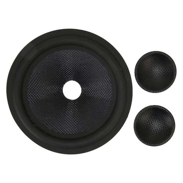 Speaker Cone Drum Paper 1 inch Inner Diameter Rubber Surround Subwoofer Speaker Drum Paper Black