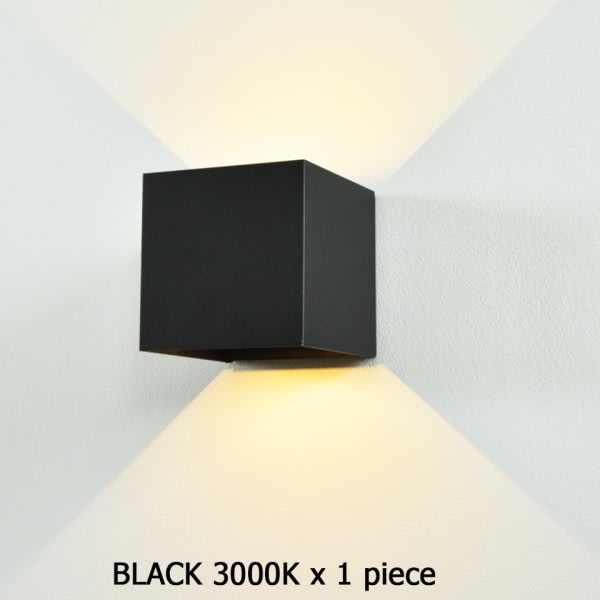 Inomhus LED-vägglampa med mänsklig rörelseavkänning USB -uppladdningsbar vägglampa Sladdlös ytmontering för sängkorridor, svart x 1 färg CDQ