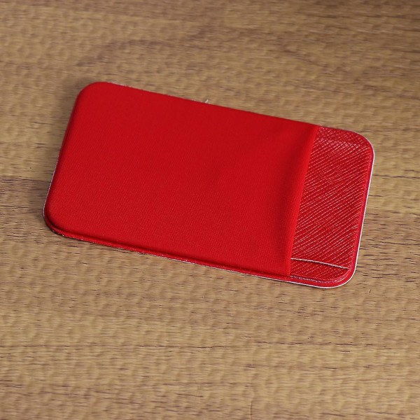 2 st Telefonväska Telefonhållare Stick Telefonplånbok Stick Phone case Case Röd 9,2*5,8*0,2cm