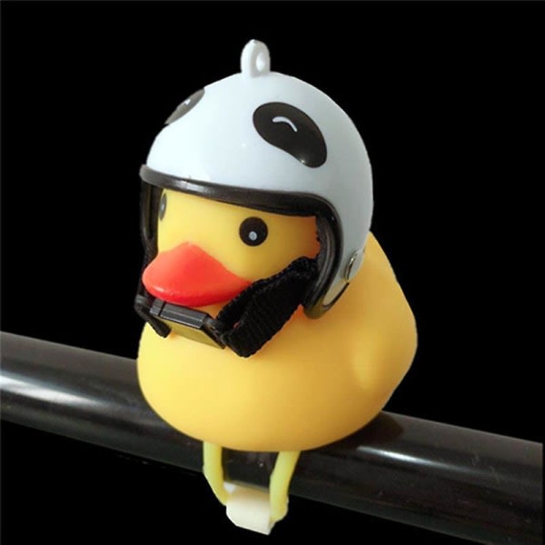 1 stk Cartoon Yellow Silica Gel Little Duck Shape Sykkelbjeller Shining Mountain Bike Styre Duck Head Light Accessories 11