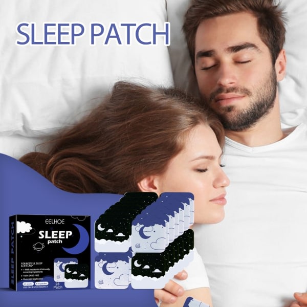 28:a sömnplåster för extra styrka Sömnhjälpmedel Stöder vila och kroppsvård för resor Jetlag för män och kvinnor