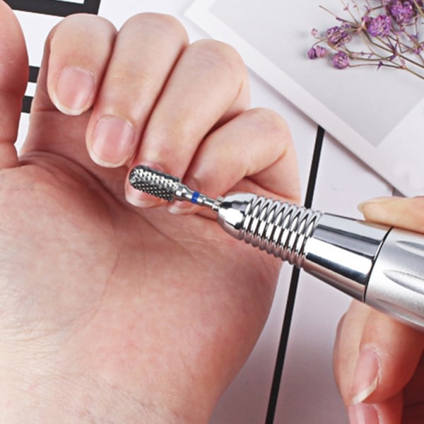 1 bit nagelborrkronor Hårdmetall-nagelbandsborttagningsbitar for nagelvård for manikyr pedikyr 3