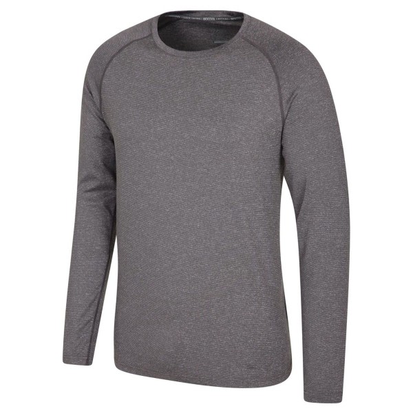 Mountain Warehouse Herr Stripe IsoCool Base Layer Top XS Grå Grey XS zdq