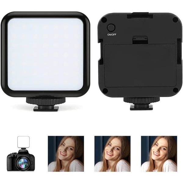 Pocket Video Light, Mini LED Fill Light med 49 lamper eller Rem