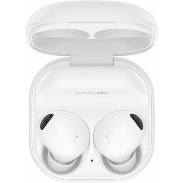 Äkta trådlösa Bluetooth hörlurar med brusreduceringsfunktion, högtrogen ljudkvalitet, 360-graders ljud, bekvämt in-ear, HD-röst, conve Vit