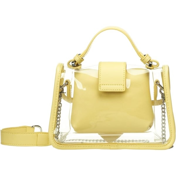 Läpinäkyvä olkalaukku Käsilaukku 2 in 1 Läpinäkyvä crossbody-laukku Jelly-käsilaukku