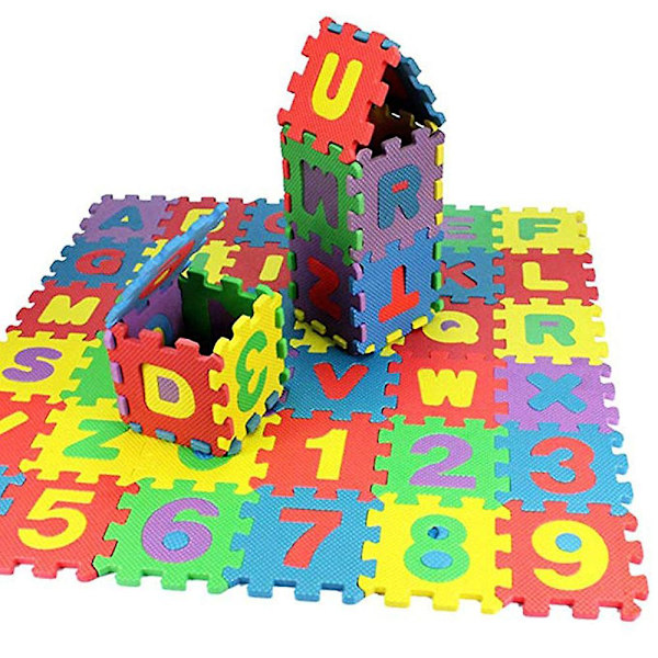 Db 36 kpl numero aakkoset palapeli vaahto matematiikka opettavainen lelu lahja 3Set