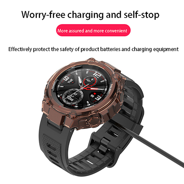Smartwatch USB Laddkabel För Amazfit T-Rex GTR 42mm 47mm Svart Black one size