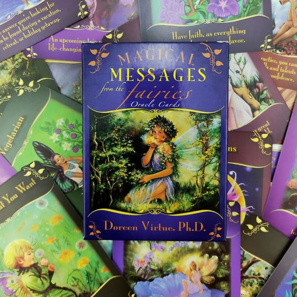 Magiska Meddelanden Tarot Partyspel Mystisk Interaktiv Spådomskort Blå Zdq