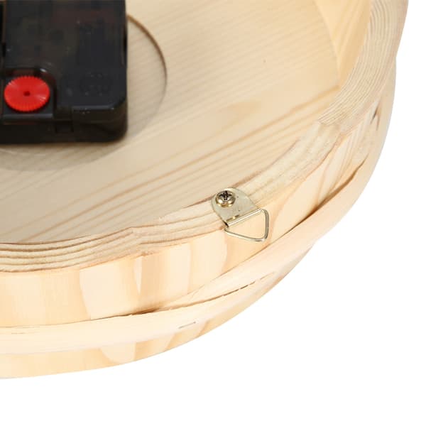 23 cm Diameter Saunaklocka Väggmonterad Träklocka för Bastu Rum Hem Kontor Användning 0.8