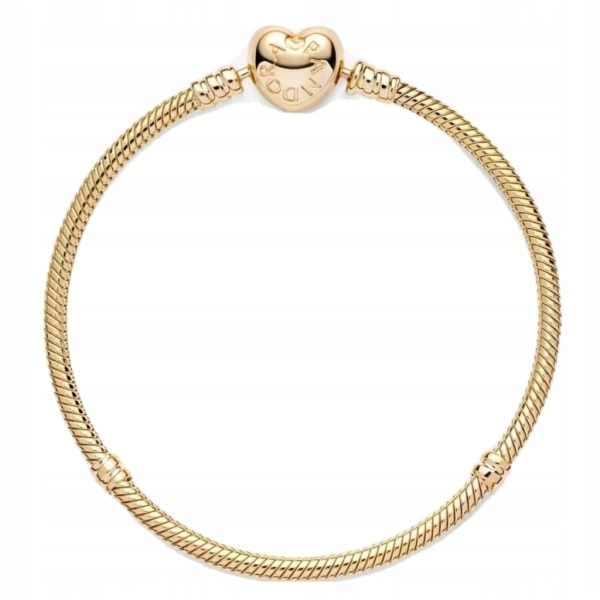 Armband med hjärta-spänne med Pandora-signatur 20