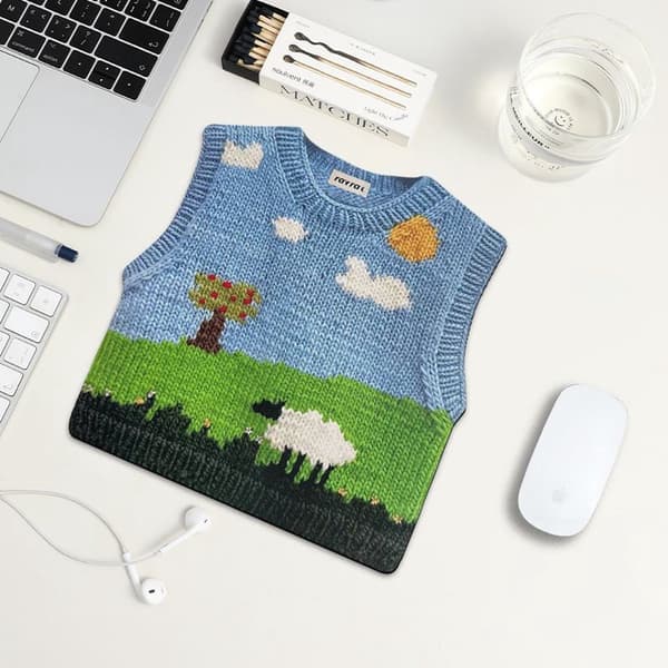 23x23cm - Stylish - Mouse Pad - with - Personalized - Design - Non-slip - Suitable - Dorm Room - Home Use - Work Atmosphere - Comfortable