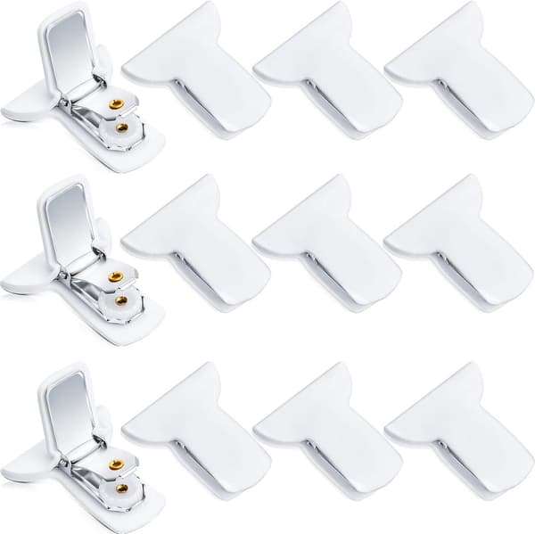 Quilted - Duvet Clips - Sheet Clips - 12 - Pieces - Sheets - Sturdy - White - Clips