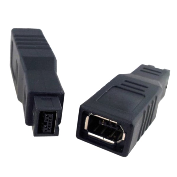 CDQ 9 til 6-pinners Firewire-konverter Datamaskintilbehør B-adapter