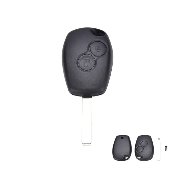 2-knappers Fob Shell Case Blad til Renault Modus Clio