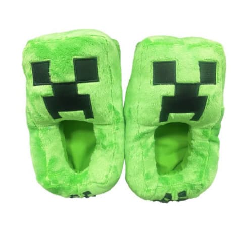 Minecraft gröna tofflor storlek 20-36