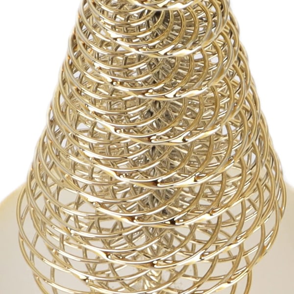 CDQ Ljushållare - formade julgranar, metallkandelaber (guld)