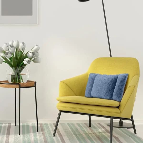 Rygpude Lændepude 3-trins Justerbar til Kontorstol & Sofa Polyester Håndvaskbar Grå_TF_TF Grå 60x28cm