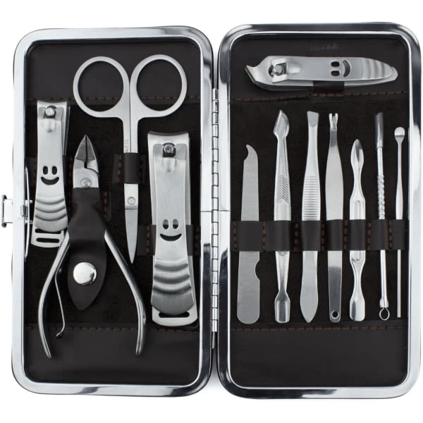 Nagelvård Manikyr Kit - 12 delar - Pedikyr Nagelklippare Nagel C