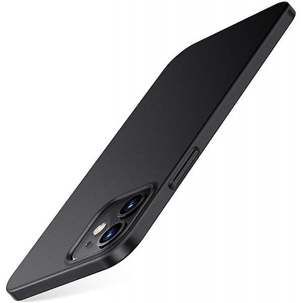 iPhone 12 Pro Ultra-Tunn case Gummibelagd Matt Svart Basic™ Svart null none